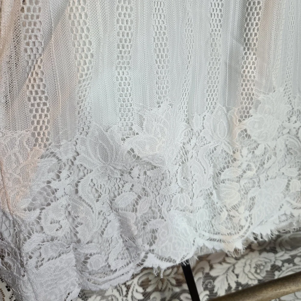Miss Chievous White Lace Blouse